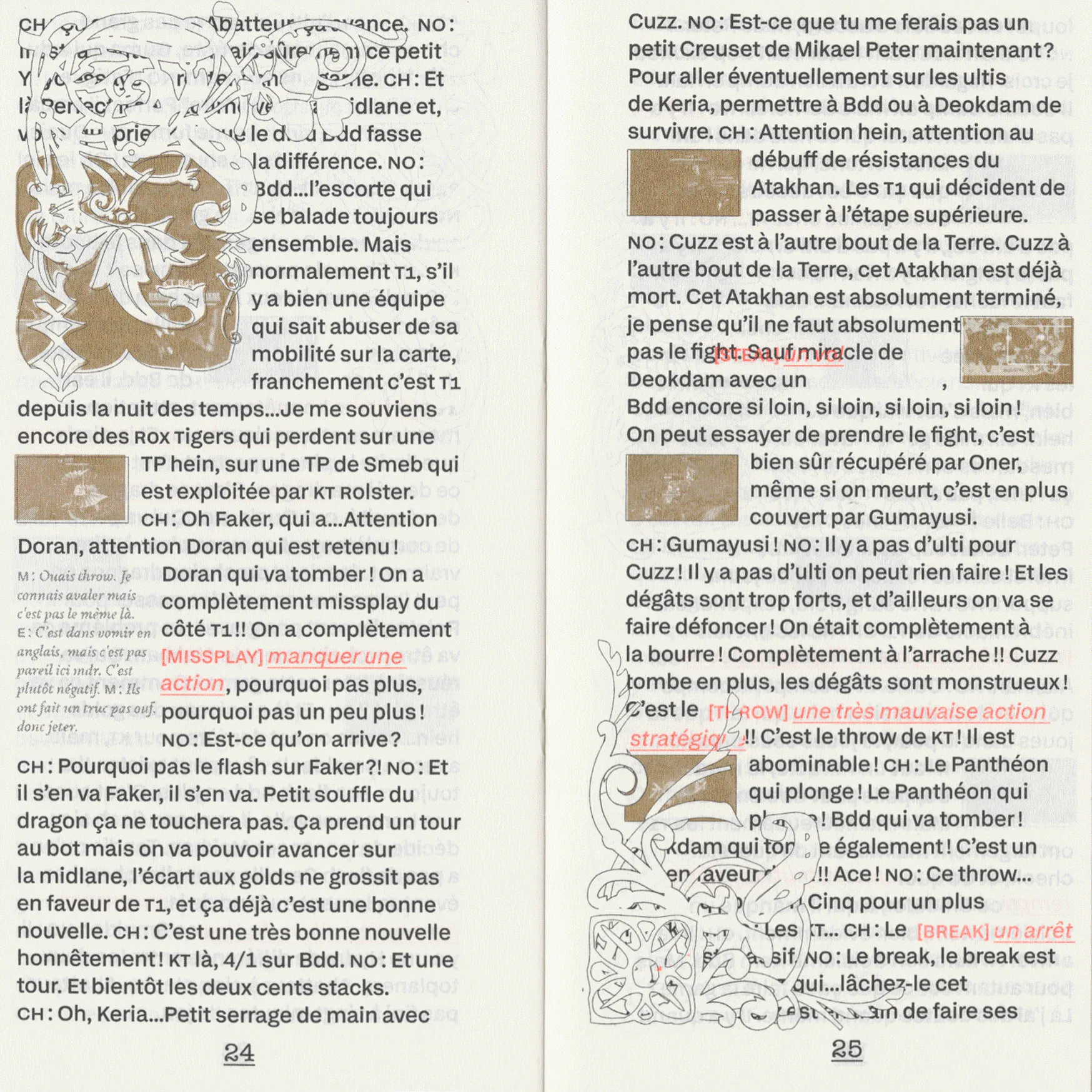 Glossaire mère-fils, double page 12